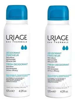 Освежающий дезодорант на основе квасцов Eau Thermale Deodorant Fraicheur 2*125мл