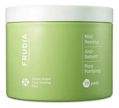 Отшелушивающие диски для лица с экстрактом зеленого винограда Green Grape Pore Peeling Pad: Диски 70шт