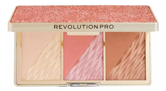 Палетка для макияжа 3 в 1 Crystal Luxe 2,8г: Rose Fresco