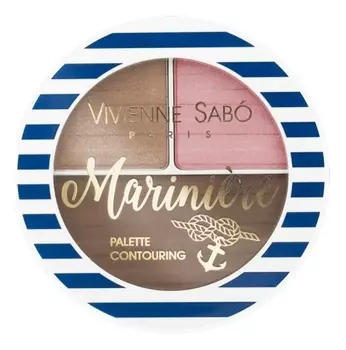 Палетка для скульптурирования лица Palette Contouring Pour Le Visage Mariniere 6г: No 01