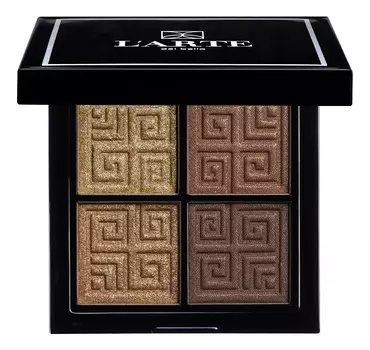 Палетка теней для век Quadro Eleganto 4*2г: 05 Golden Dream