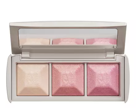 Палетка запеченных продуктов для макияжа лица 9г: Палетка 04 (хайлайтер + румяна Peach + румяна Rose)