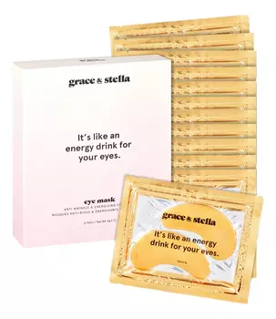 Патчи для области вокруг глаз с коллагеном и коллоидным золотом Anti Wrinkle + Energizing Eye Masks: Патчи 12 пар