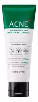 Пенка для проблемной кожи с кислотами AHA-BHA-PHA 30 Days Miracle Acne Clear Foam 100г