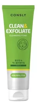 Пенка для умывания с AHA, BHA, PHA кислотами Clean &amp; Exfoliate Cleansing Foam 120мл