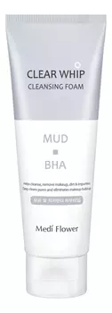 Пенка для умывания с белой глиной и BHA кислотами Mud Clear Whip Cleansing Foam 120мл