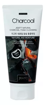 Пенка для умывания с древесным углем Natural Charcoal Foam Cleansing 180мл