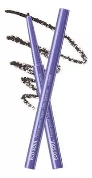 Подводка для глаз тонкая Eco Soul Powerproof Super Slim Eyeliner 0,1мл: BK02 Ash Black