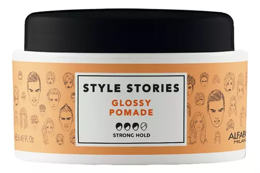 Помада сильной фиксации придающая экстра блеск Style Stories Glossy Pomade 100мл