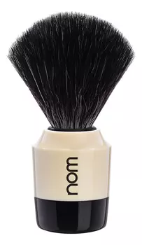 Помазок черная фибра Nom Marten (кремовый пластик)