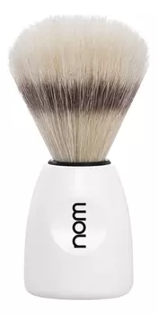 Помазок щетина кабана Nom Lasse (белый пластик)