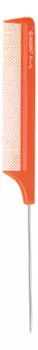 Расческа Beauty с металлическим хвостиком 22см (оранжевая)