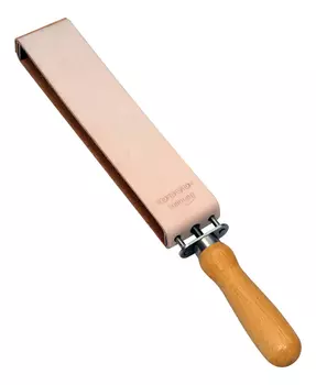 Ремень для правки опасной бритвы с рукояткой Solingen 4,5х20см