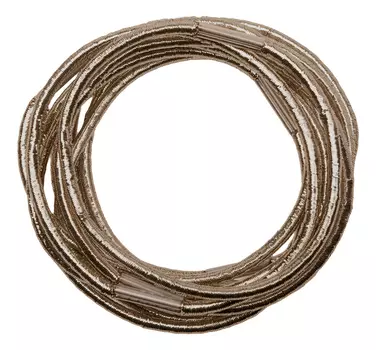 Резинки для волос Midi 10шт: Блестящие коричневые