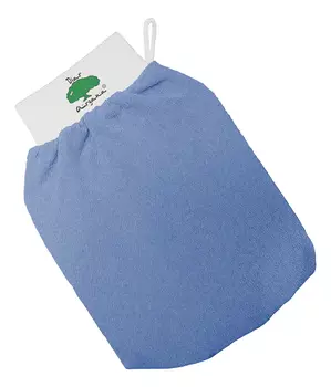 Рукавица для гоммажа Кесса (серо-голубая)