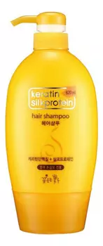 Шампунь для волос с протеинами шелка Keratin Silkprotein Hair Shampoo 620мл
