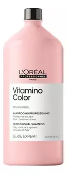 Шампунь для защиты цвета волос с ресвератролом Serie Expert Vitamino Color Resveratrol Shampooing: Шампунь 1500мл