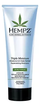 Шампунь тройное увлажнение Triple Moisture Replenishing Shampoo 265мл: Шампунь 265мл