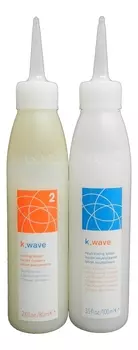 Система для завивки окрашенных волос K.Wave No2 Waving System (лосьон 80мл + нейтрализующий лосьон 100мл)