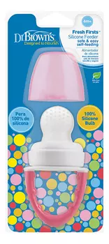 Ситечко силиконовое для прикорма Fresh Firsts (розовое)