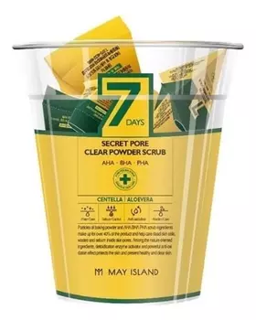 Скраб для лица 7 Days Secret Pore Clear Powder Scrub 12*5мл