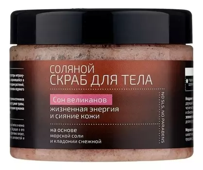 Скраб соляной для тела Cон великанов Natura Kamchatka 300мл