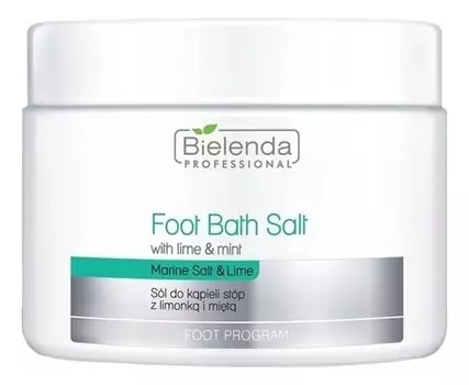 Соль для ног с лаймом и мятой Foot Bath Salt With Lime &amp; Mint 600г