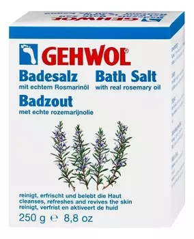 Соль для ванны с маслом розмарина Badesalz 10*25г
