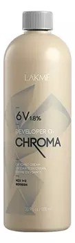 Стабилизированный крем-окислитель для волос 6V 1,8% Chroma Developer Oxydant Cream: Крем-окислитель 1000мл
