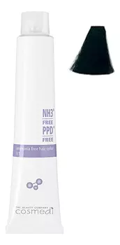 Стойкая безаммиачная крем-краска для волос Color Cosmedi 100мл: 1 Черный