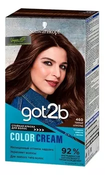 Стойкая краска для волос Color Cream 142,5мл: 460 Темный шоколад