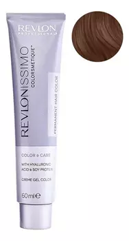 Стойкая краска для волос Revlonissimo Colorsmetique Color &amp; Care 60мл: 7.24 Блондин переливающийся-медный