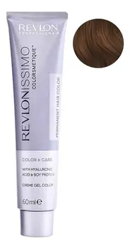 Стойкая краска для волос Revlonissimo Colorsmetique Color &amp; Care 60мл: 7.2 Блондин переливающийся