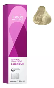 Стойкая крем-краска для волос Permanent Color Creme Extra Rich 60мл: 10/1 Яркий блонд пепельный