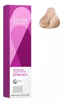 Стойкая крем-краска для волос Permanent Color Creme Extra Rich 60мл: 10/96 Яркий блонд сандрэ фиолетовый