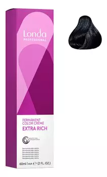 Стойкая крем-краска для волос Permanent Color Creme Extra Rich 60мл: 3/0 темный шатен