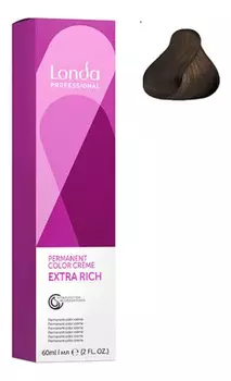 Стойкая крем-краска для волос Permanent Color Creme Extra Rich 60мл: 4/71 Шатен коричнево-пепельный