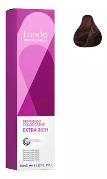 Стойкая крем-краска для волос Permanent Color Creme Extra Rich 60мл: 5/74 Светлый шатен коричнево-медный