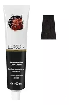 Стойкая крем-краска для волос с протеинами пшеницы Luxor Color Permanent Hair Color Cream 100мл: 4.5 Коричневый махагоновый