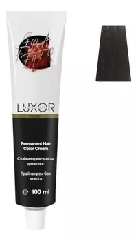 Стойкая крем-краска для волос с протеинами пшеницы Luxor Color Permanent Hair Color Cream 100мл: 6.75 Темный блондин шоколадный махагоновый