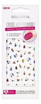 Стойкие наклейки для дизайна ногтей Dewdrop Nail Applique