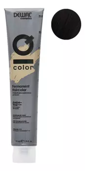 Стойкий крем-краситель для волос на основе протеинов риса и шелка Cosmetics IQ Color Permanent Haircolor 90мл: 1.0 Black