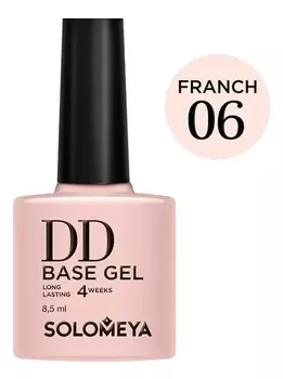 Суперэластичная база на основе нано-каучукового материала для французского маникюра DD Base Gel 8,5мл: No 06