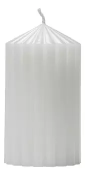 Свеча декоративная фактурная Белая: свеча 380г