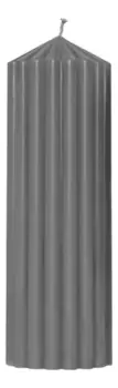 Свеча декоративная фактурная Серая: свеча 620г