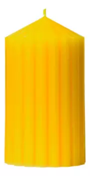 Свеча декоративная фактурная Шафран: свеча 380г