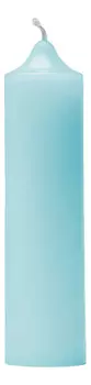 Свеча декоративная гладкая Голубая: свеча 140г