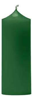 Свеча декоративная гладкая Зеленая: свеча 400г