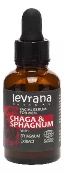 Сыворотка с экстрактом древесного гриба и таежного мха Chaga &amp; Sphagnum Facial Serum For Men 30мл