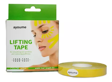 Тейп для лица Lifting Tape: Желтый 1смх5м